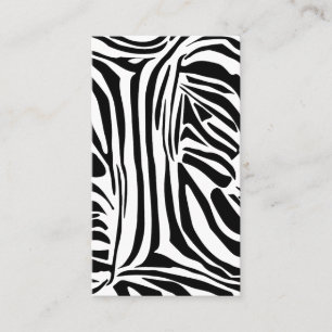 Zebra mönstrad visitkort
