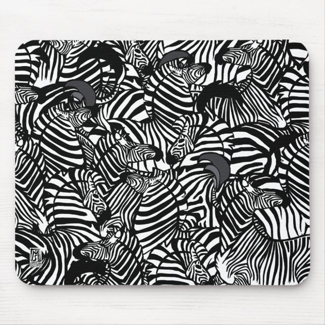 Zebra Mousepad 2 Musmatta (Framsidan)