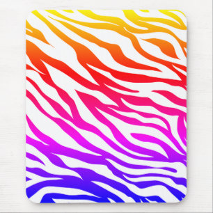 Zebra Multicolor Skin Rand Mönster-22164 Musmatta