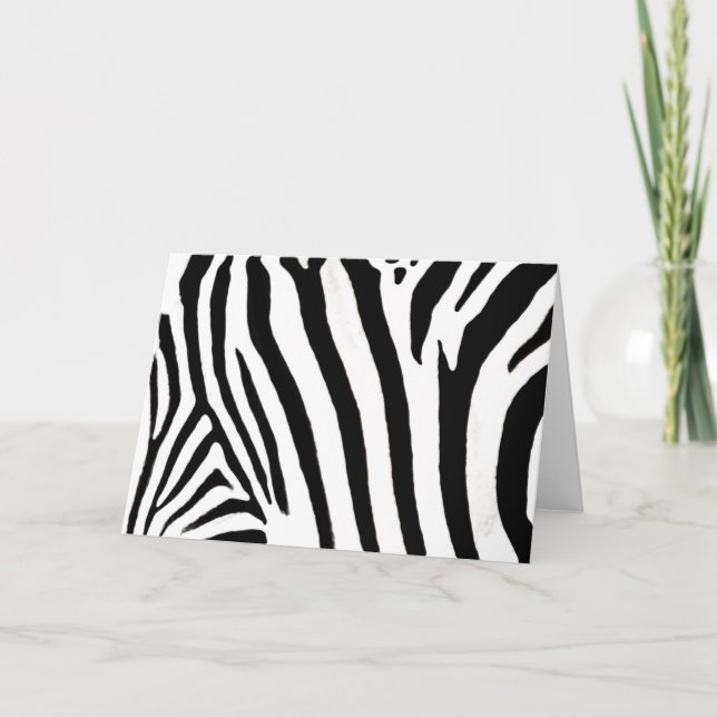zebra notecard kort (Framsida)