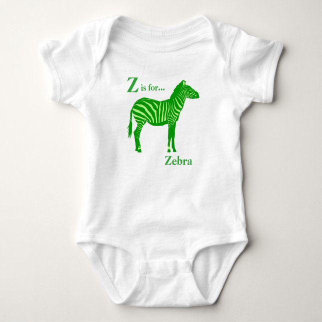 Zebra - Nyanser av Limegrön Tee (Framsida)