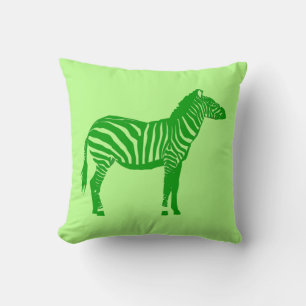 Zebra - Nyanser av Limegrönt Kudde