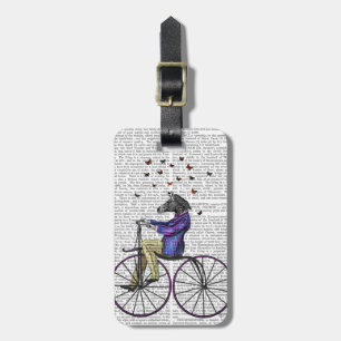 Zebra On Bicycle Bagagebricka