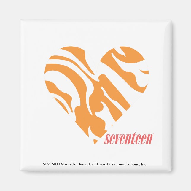 Zebra Orange 2 Magnet (Framsidan)