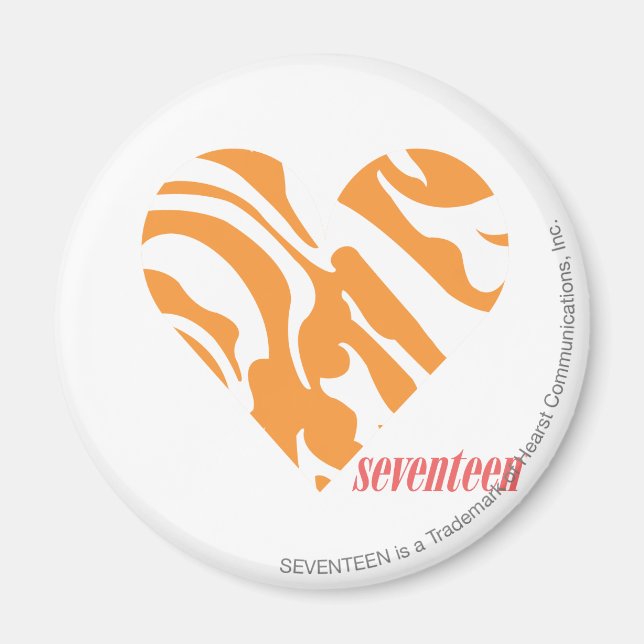 Zebra Orange 2 Magnet (Framsidan)