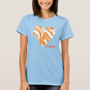 Zebra Orange 2 Tee Shirt