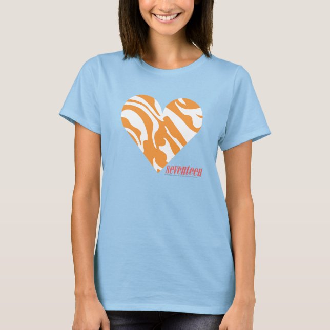 Zebra Orange 2 Tee Shirt (Framsida)