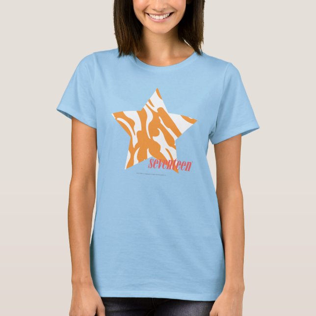 Zebra Orange 3 T Shirt (Framsida)