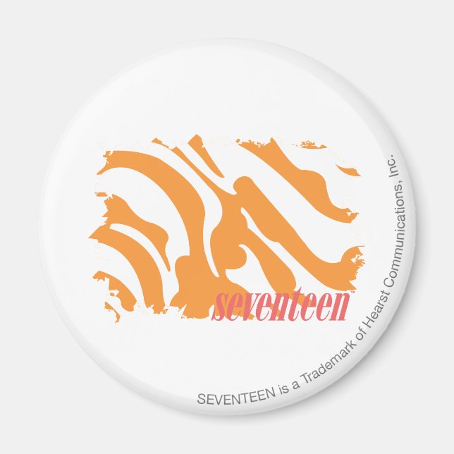 Zebra-Orange 4 Magnet (Framsidan)