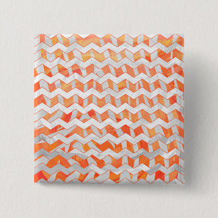 Zebra-Orange och vit utskrift Knapp