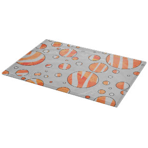 Zebra Orange och White Polka Dot