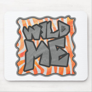 Zebra Orange och White Vild me Musmatta