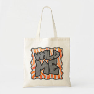 Zebra Orange och White Vild me Tygkasse