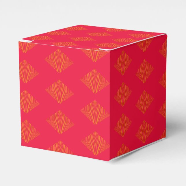 Zebra Ornamental Favor Box Presentaskar (Framsidan Sidan)
