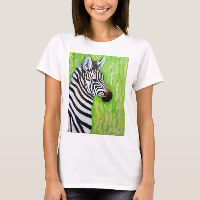 Zebra Painting T-shirt (Framsida)