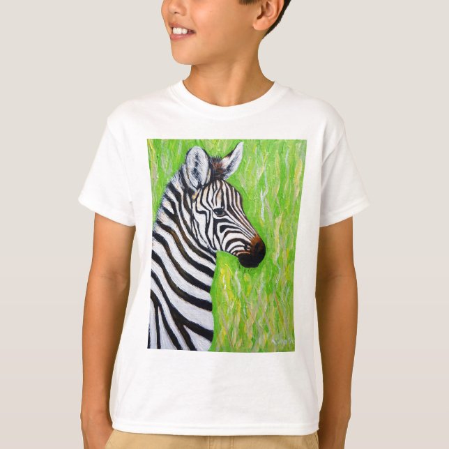 Zebra Painting Tee Shirt (Framsida)
