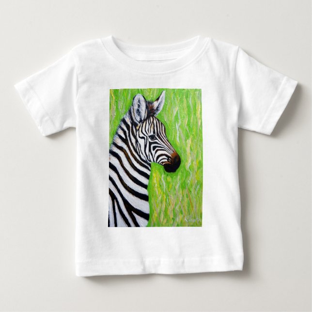 Zebra Painting Tee Shirt (Framsida)