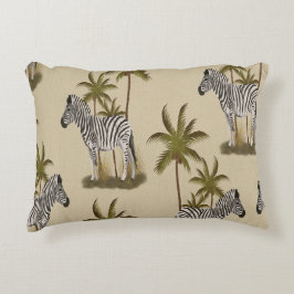 Zebra & Palmträd  Prydnadskudde