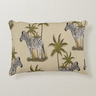 Zebra & Palmträd Prydnadskudde