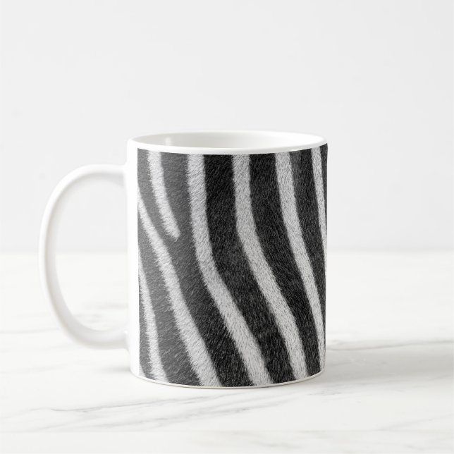 Zebra Päls Animal Mönster Kaffemugg (Vänster)