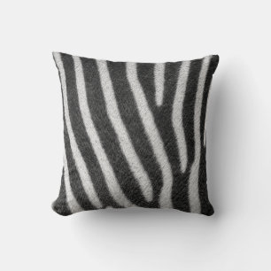 Zebra Päls Animal Mönster Kudde