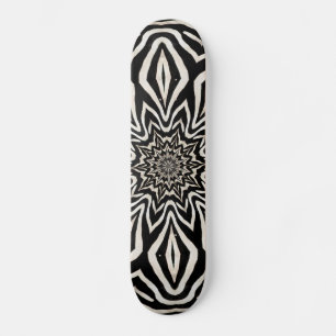 Zebra Päls Kaleidoscope Abstrakt Mini Skateboard Bräda 18,5 Cm