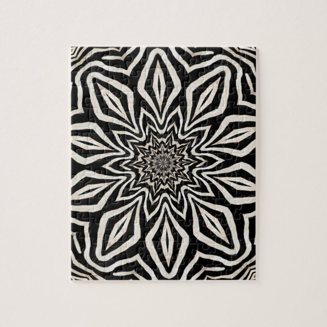 Zebra Päls Kaleidoscope Abstrakt Pussel (Vertikal)