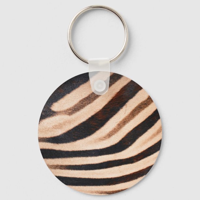 Zebra Päls Keychain Nyckelring (Framsida)