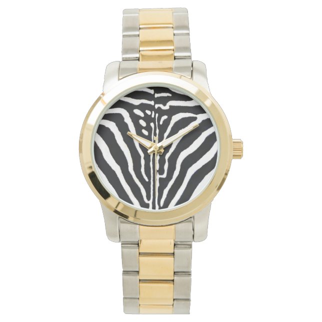 Zebra Päls Skriv ut Armbandsur (Framsida)