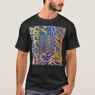 Zebra Panther Cheetah Animal Safari Print T Shirt