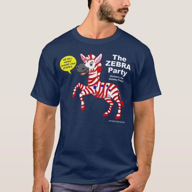 Zebra Party T Shirt (Framsida)