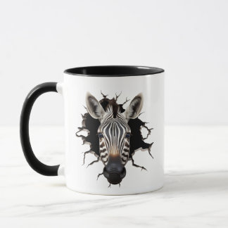 Zebra Peeking Through Mugg