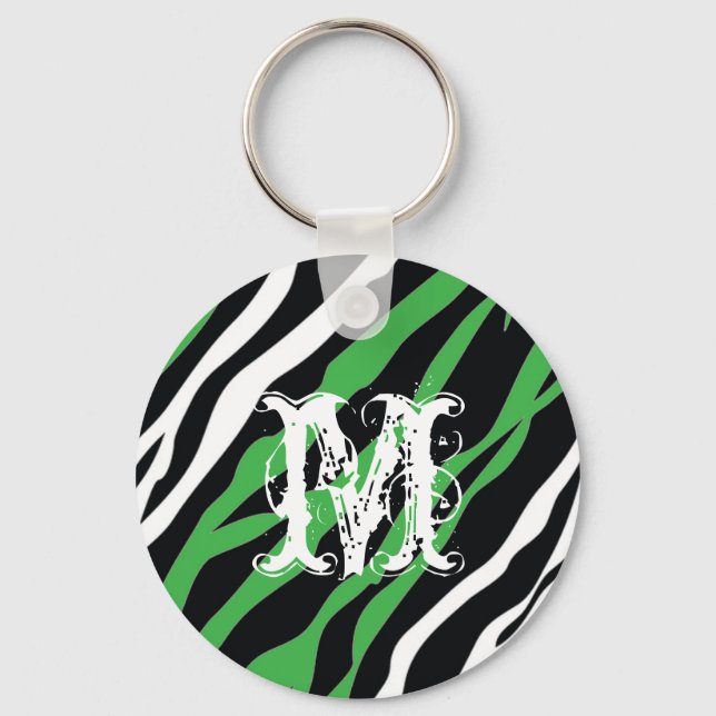 Zebra - Personlig Keychain Nyckelring (Framsida)