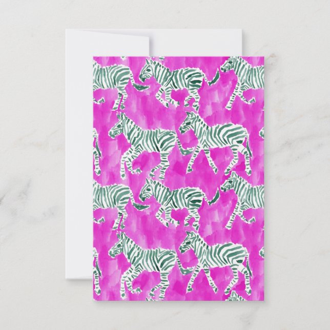 ZEBRA PLAY Chic Safari Watercolor Note - platta ko (Framsida)