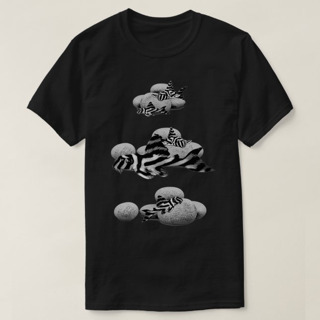 Zebra Pleco Plecostomus Eotic Aquarium Fish Tank L T Shirt (Design framsida)