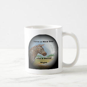 Zebra Porträtt, Amboseli: Savanna-andan Kaffemugg