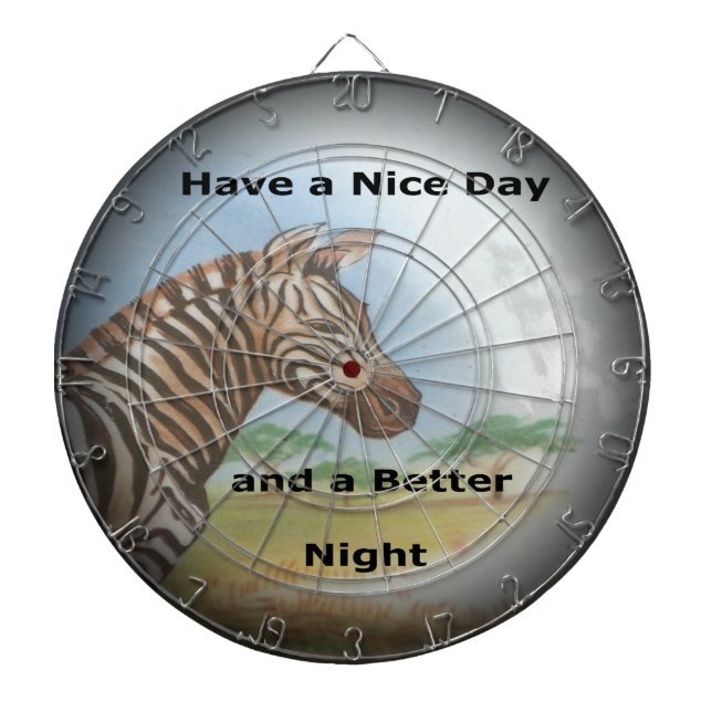 Zebra Porträtt, Amboseli: Savannens anda Darttavla (Framsidan)