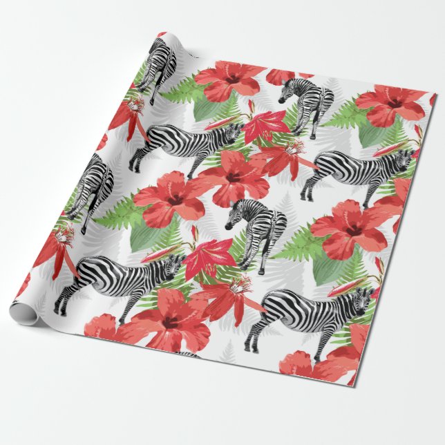 Zebra Presentpapper (Utrullad)