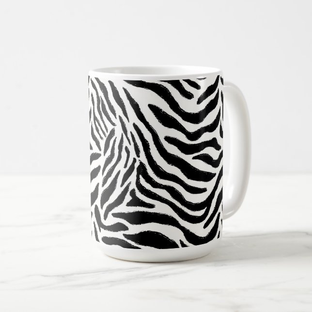 Zebra Print Mug Kaffemugg (Framsida höger)