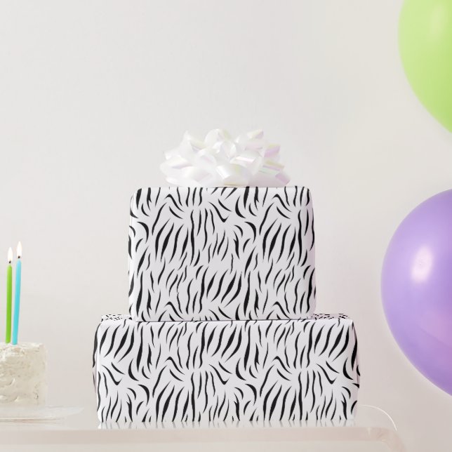 Zebra Print Presentpapper (Festgåvor)