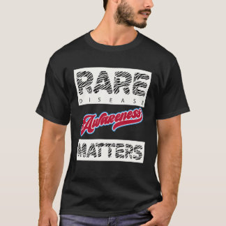 Zebra Print Rare Disease Awareness Matters Tri blo T Shirt