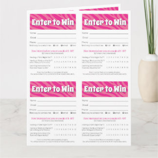 Zebra Printable Vendor Slips – Editable Download Kort