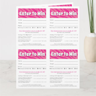 Zebra Printable Vendor Slips – Editable Download Kort