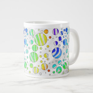 Zebra Rainbow och White Print Jumbo Mugg