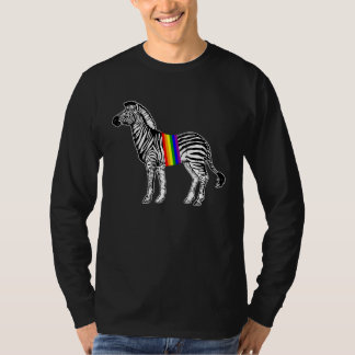 Zebra Rainbow Pride  DNA Pride LGBT T Shirt