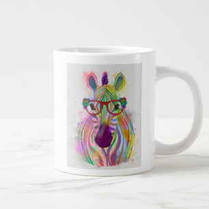 Zebra Rainbow Stänk Jumbo Mugg