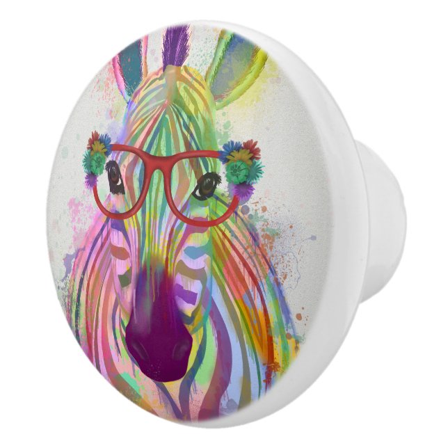 Zebra Rainbow Stänk Knopp (Höger)