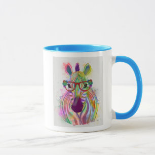Zebra Rainbow Stänk Mugg