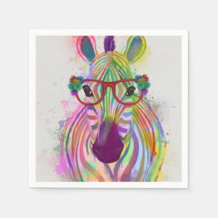 Zebra Rainbow Stänk Pappersservett