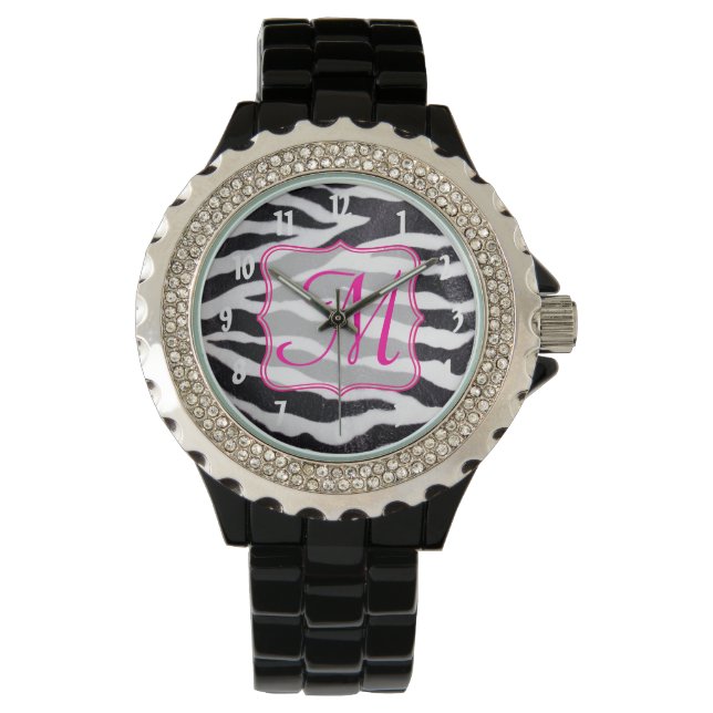Zebra Rand Animal Print Vild katt Safari Watch Armbandsur (Framsida)